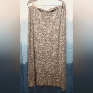 J.Jill Midi Length Paisley Skirt XL